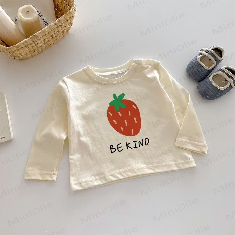 BE KIND Baby Strawberry Beige Top - Beige - 2-3T - image 1