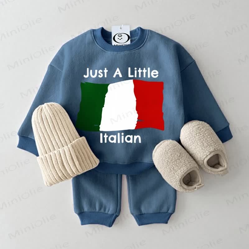 JUST A LITTLE ITALIAN Baby 2-piece Blue Set - Blue - 2-3T - image 1