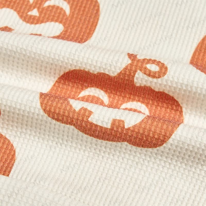 Baby Toddler Halloween Pumpkin Waffle 2-piece Set - image 5