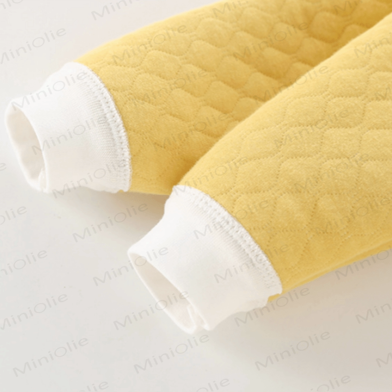 Baby Bear Quilted Contrast Color Romper - image 10