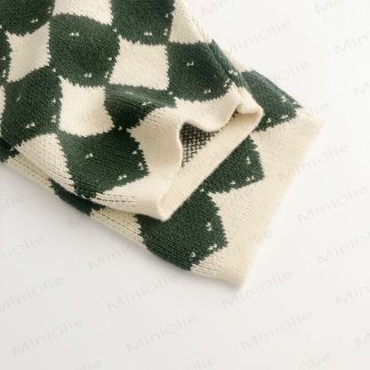 Toddler Knit Diamond Cardigan/Pants - image 6