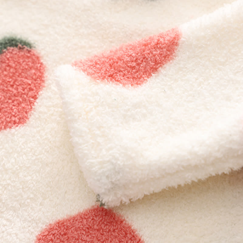 Toddler Strawberry Fleece Pajamas 2-piece Set - image 5