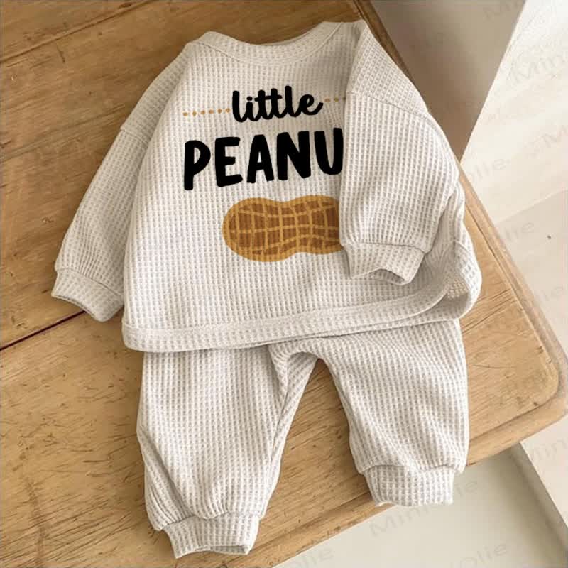 LITTLE PEANUT Baby Waffle Set - Apricot - 2-3T - image 1