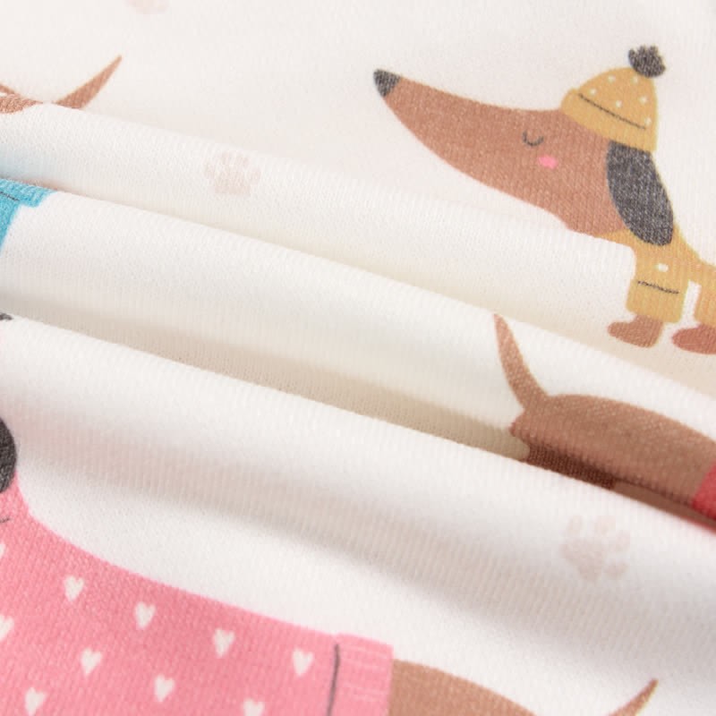 Baby Toddler Dachshund White Sweatshirt - image 6