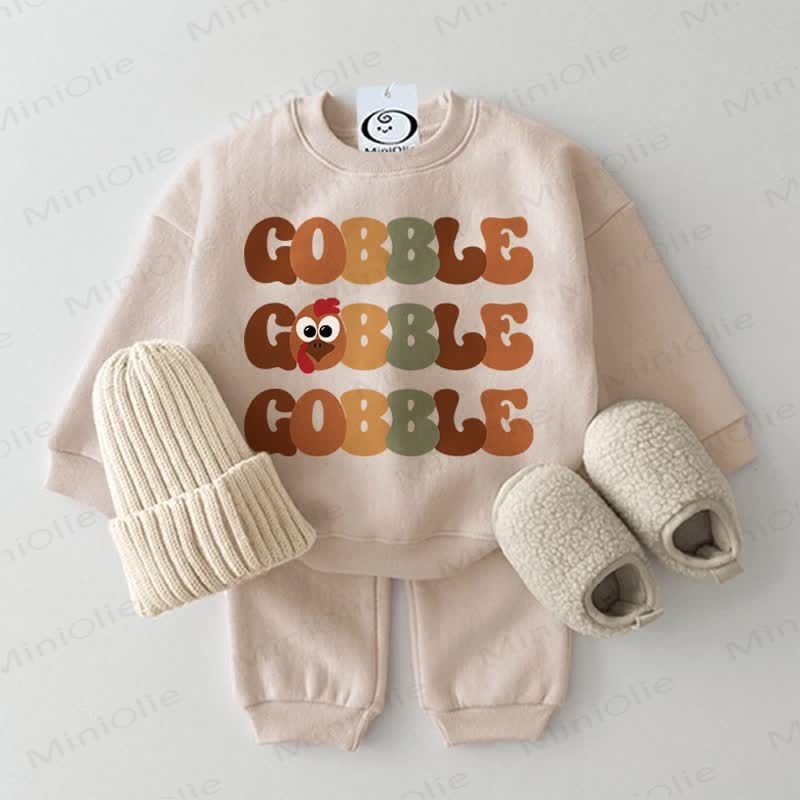 GOBBLE Baby 2-piece Beige Set - Beige - 2-3T - image 1