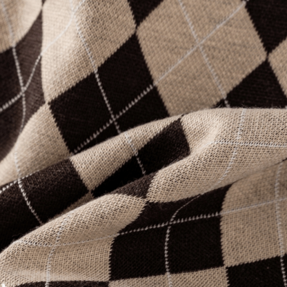 Baby Boy Bear Diamond Plaid Romper - image 6