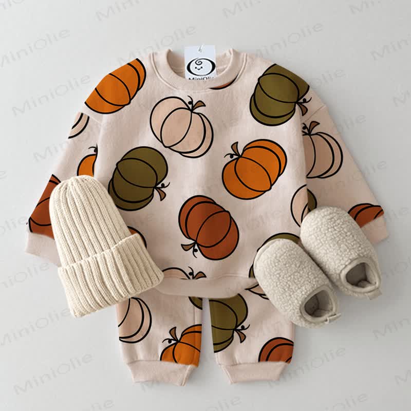 Baby Pumpkin Beige 2-piece Set - Beige - 2-3T - image 1