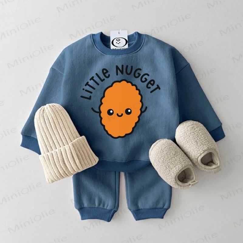 LITTLE NUGGET Baby Blue Sweatsuit 2-piece Set - Blue - 2-3T - image 1