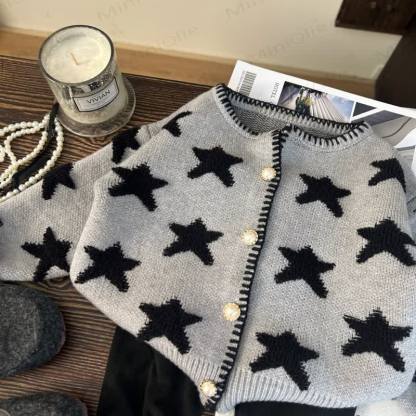 Toddler Kid Star Grey Sweater/Leggings - Star Sweater - 12Y - image 4