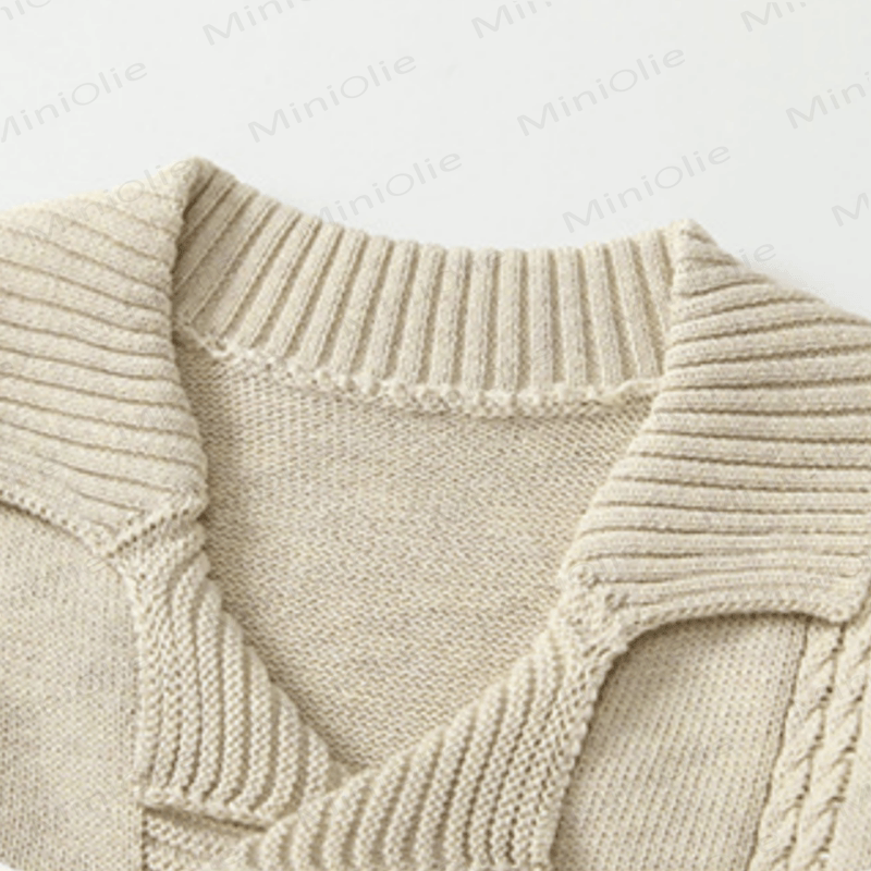 Baby Toddler Lapel Knitted Cardigan - image 6