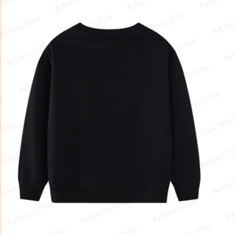 Kid Boy Ghost Jack-o'-lantern Black Sweatshirt - image 5