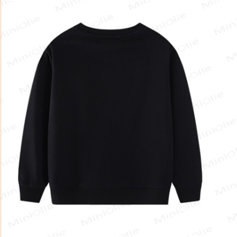 Kid Boy Ghost Jack-o'-lantern Black Sweatshirt - image 5
