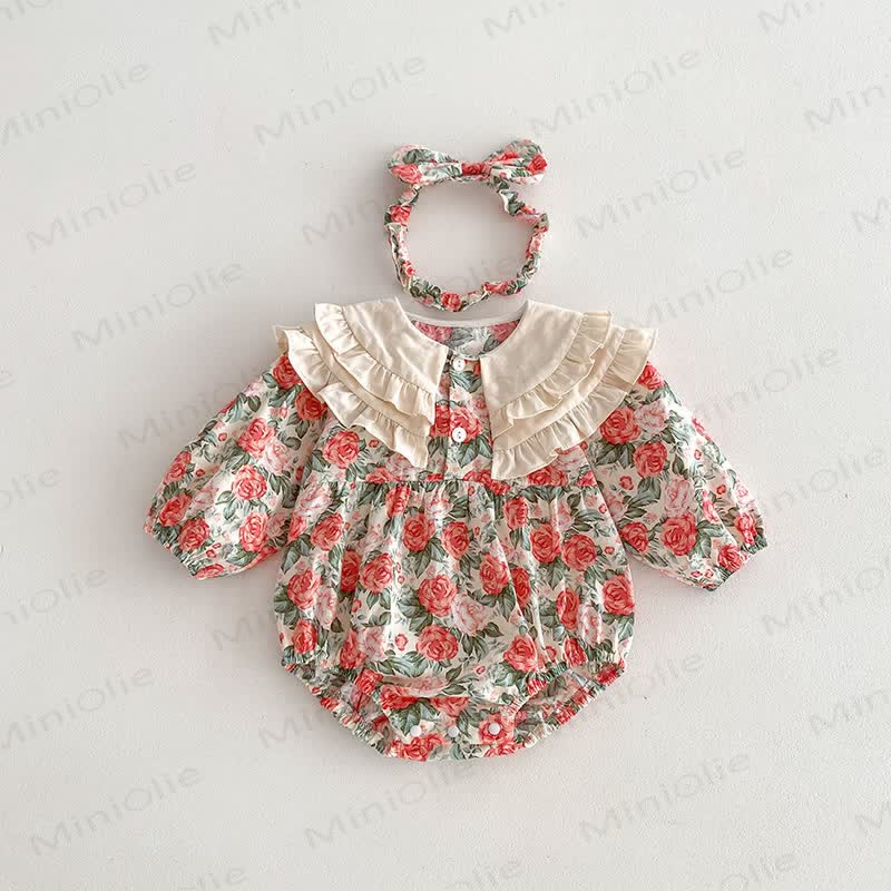 Baby Toddler Rose Red Dress/Bodysuit - Bodysuit - 18-24M - image 3