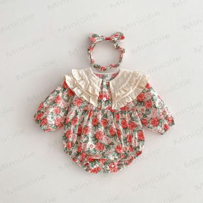 Baby Toddler Rose Red Dress/Bodysuit - Bodysuit - 18-24M - image 3