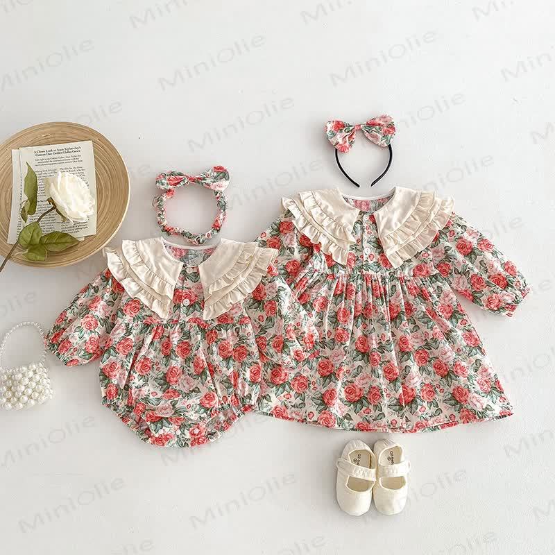 Baby Toddler Rose Red Dress/Bodysuit - image 2