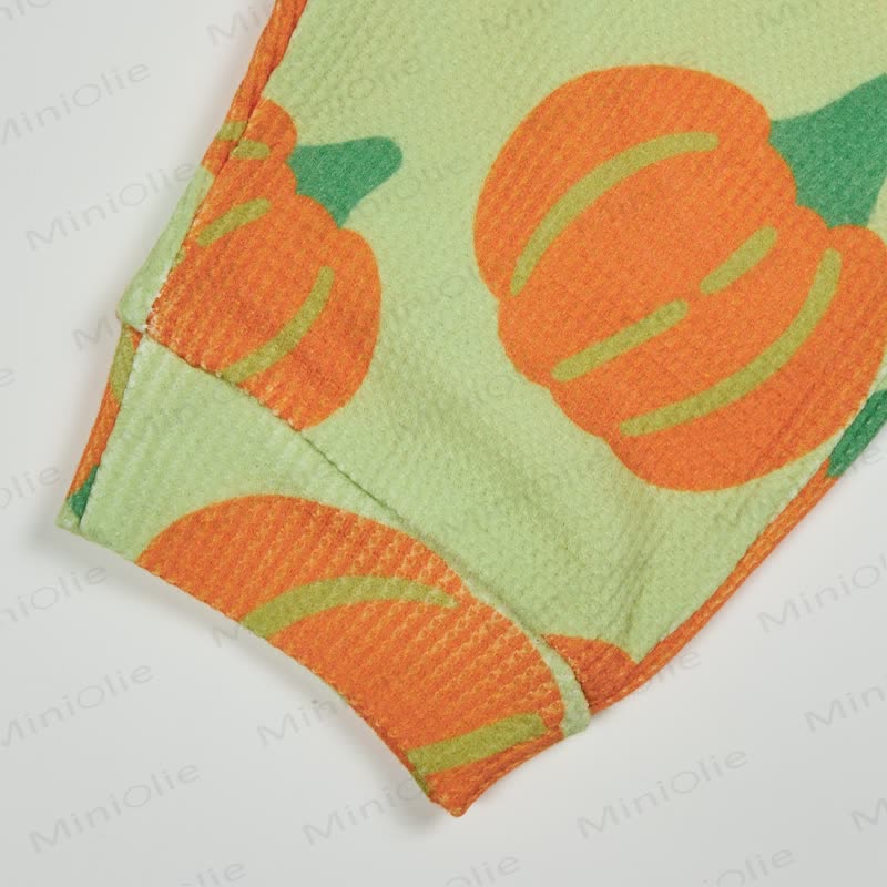 Baby Toddler Pumpkin Green Waffle 2-piece Set - image 5