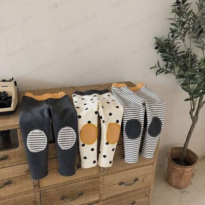 Baby Cute Dots Striped Leggings - image 1