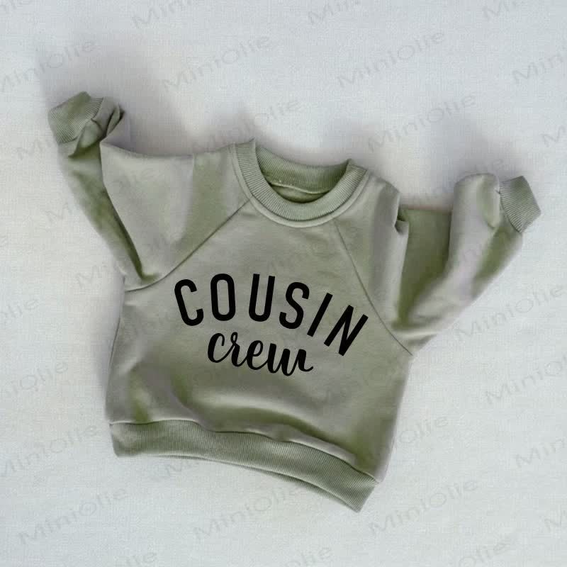 COUSIN CREW Baby Toddler Grey Green Sweatshirt - Grey Green - 3-5T - image 1