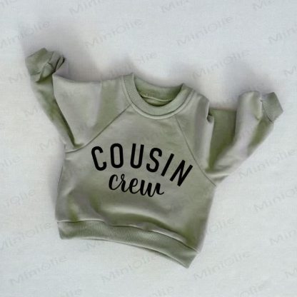 COUSIN CREW Baby Toddler Grey Green Sweatshirt - Grey Green - 3-5T - image 1