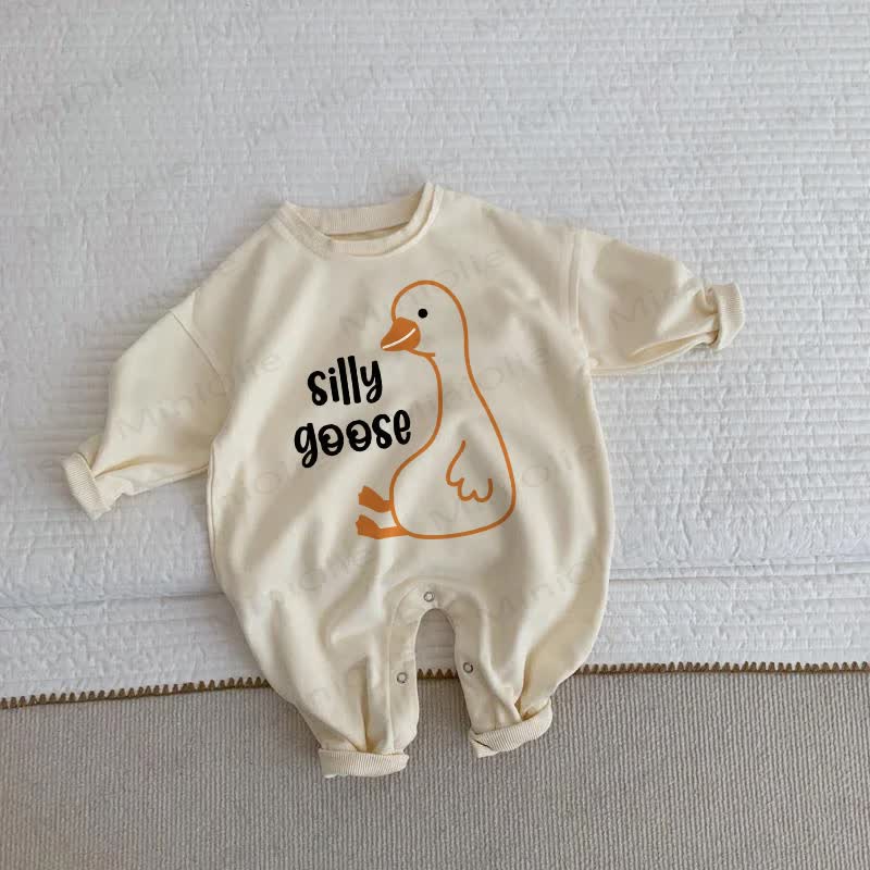 SILLY GOOSE Baby Beige Romper - Beige - 2-3T - image 1