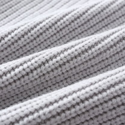 Kid Solid Color Crew Neck Knitted Sweater - image 16