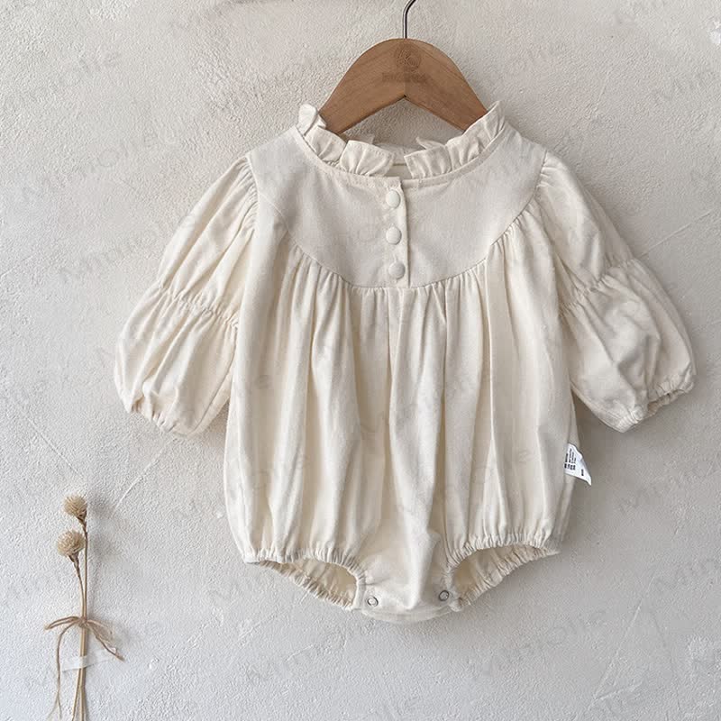 Baby Beige/Floral Bodysuit - Beige - 18-24M - image 2