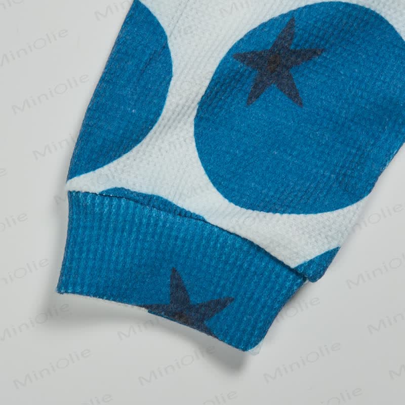 Baby Toddler Blueberry Beige Waffle 2-piece Set - image 6