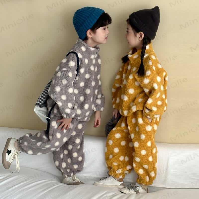 Toddler Kid Dot Sherpa 2-piece Set - image 2