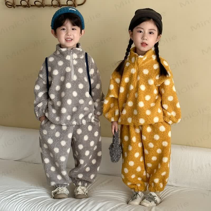 Toddler Kid Dot Sherpa 2-piece Set - image 1