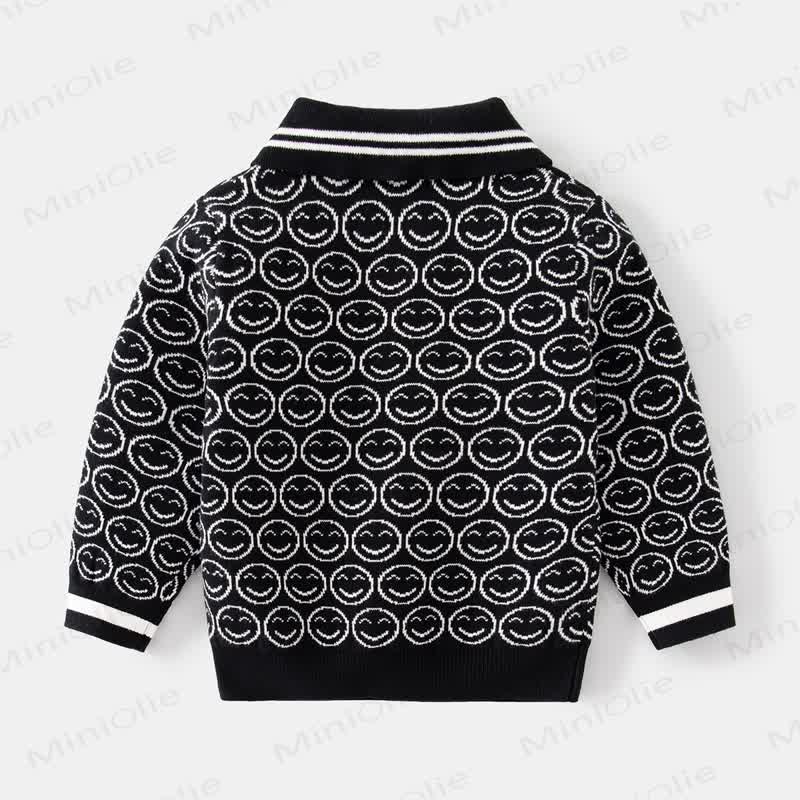 Kid Boy Knitted Lapel Sweater - image 4