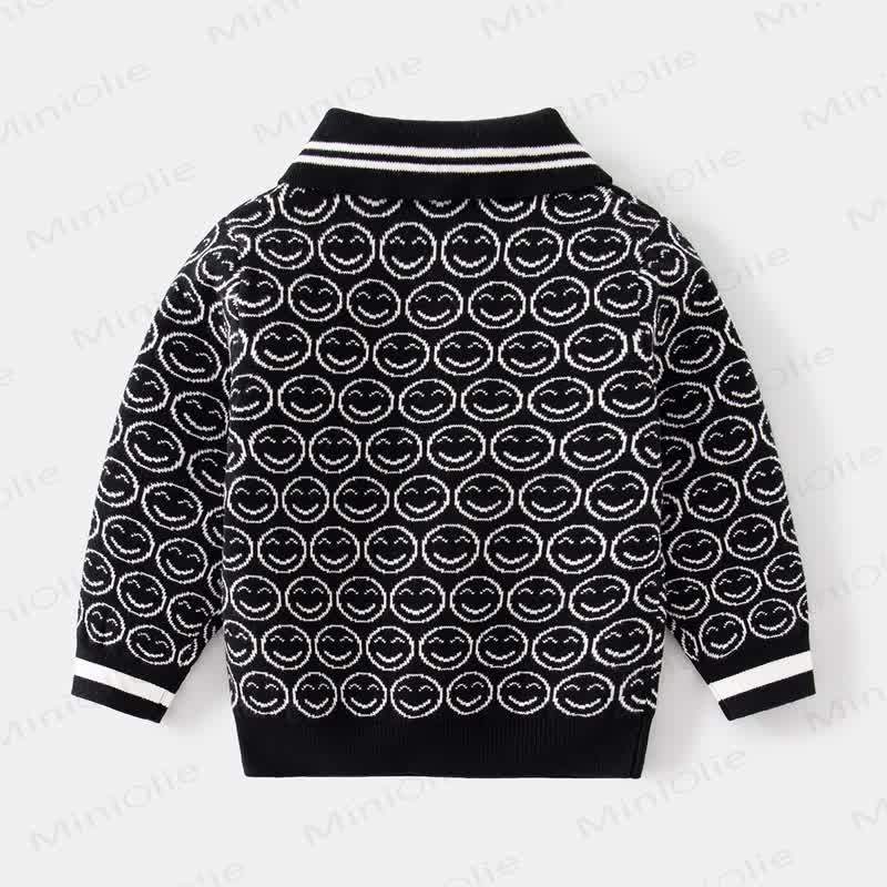 Kid Boy Knitted Lapel Sweater - image 4