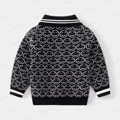 Kid Boy Knitted Lapel Sweater - image 4