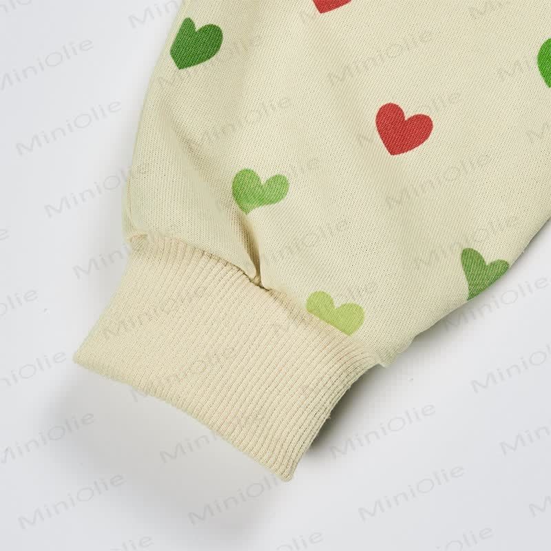 Baby Colorful Heart Sweatshirt and Pants 2-piece Set - image 3