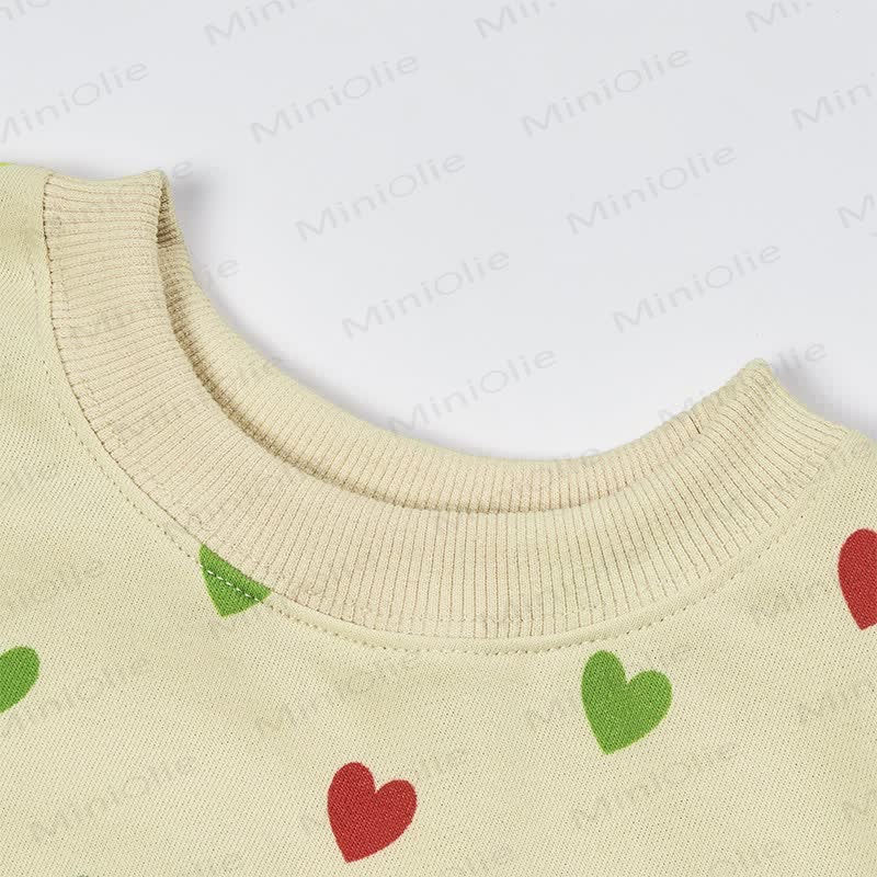 Baby Colorful Heart Sweatshirt and Pants 2-piece Set - image 5