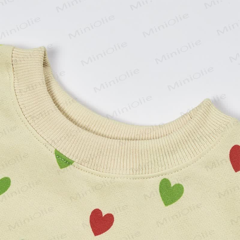 Baby Colorful Heart Sweatshirt and Pants 2-piece Set - image 5