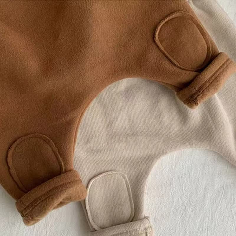 Baby Solid Color Fleece Jogger Pants - image 2