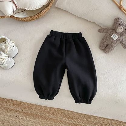 Baby Toddler Boy Stripe Fleece Jogger Pants - Black - 8Y - image 3