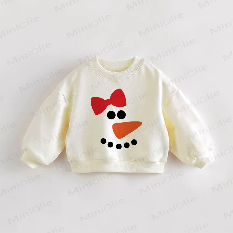Baby Toddler Snowman Sweatshirt - Cream - 3-5T - image 1