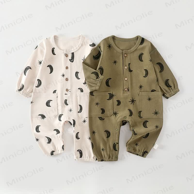 Baby Moon Dots Pajamas Romper - image 2