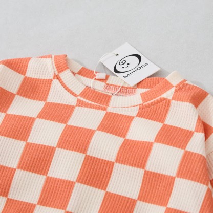 Baby Toddler Checkerboard Waffle 2-piece Set - image 5