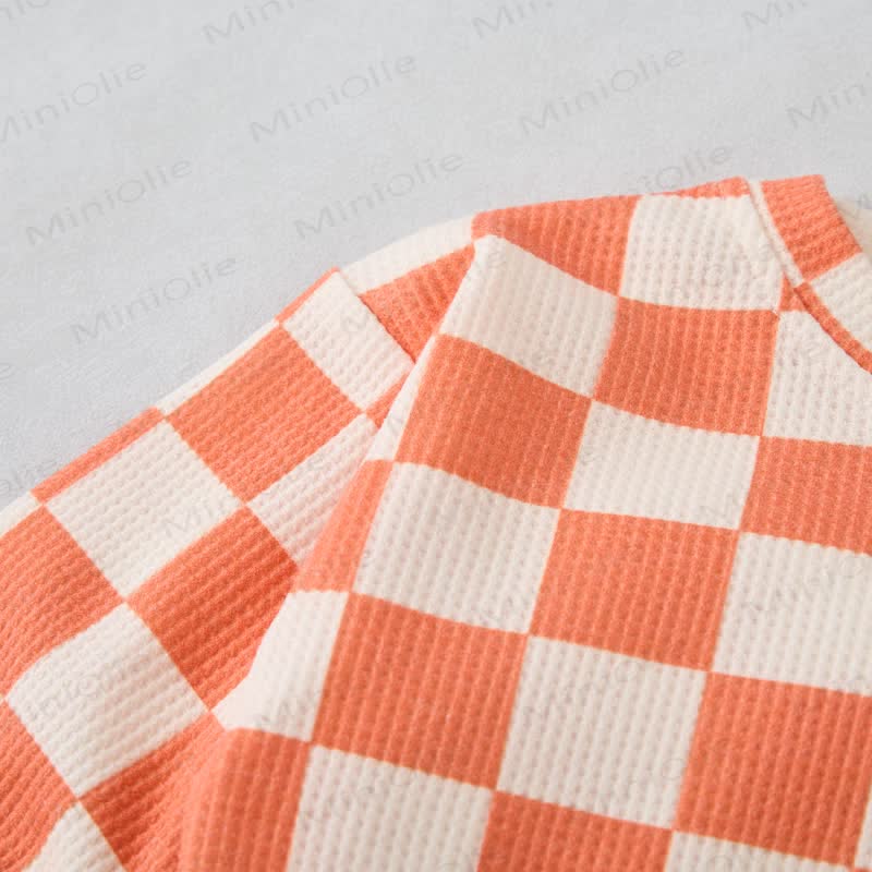 Baby Toddler Checkerboard Waffle 2-piece Set - image 4