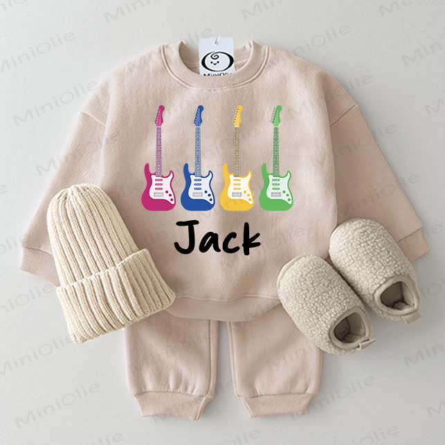 JACK Baby Guitar 2-piece Beige Set - Beige - 2-3T - image 1