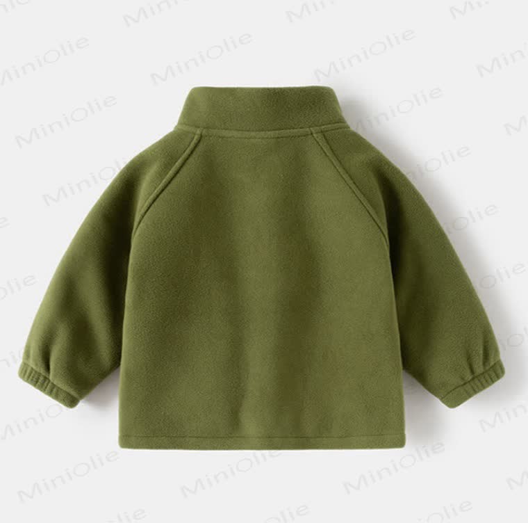 Toddler Polar Fleece Stand Collar Outerwear - image 10