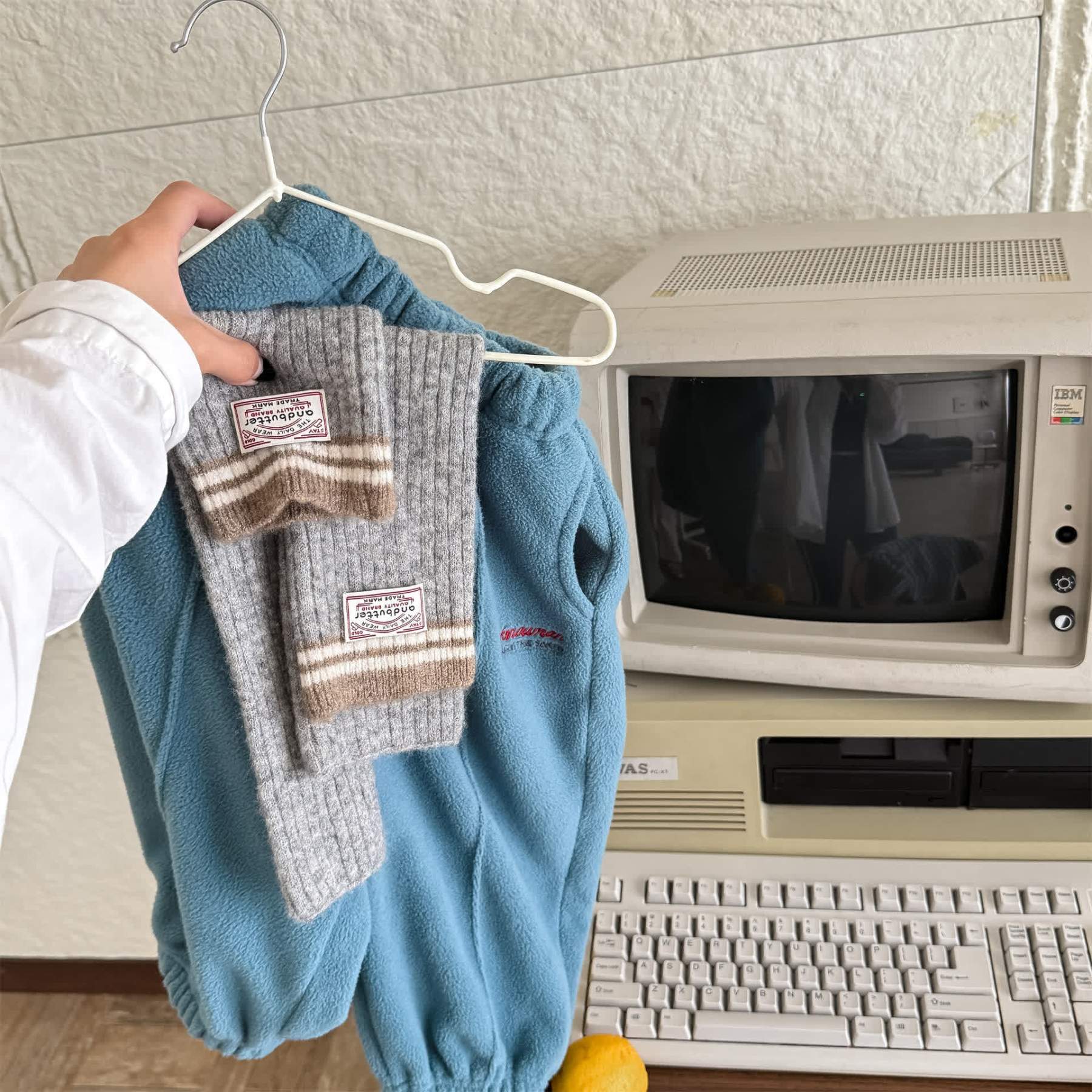 Baby Toddler Fleece Jogger Pants - Blue - 8Y - image 2