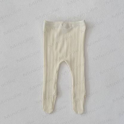 Baby Toddler Girl Solid Color Lace Leggings - Beige - 2-3T - image 6