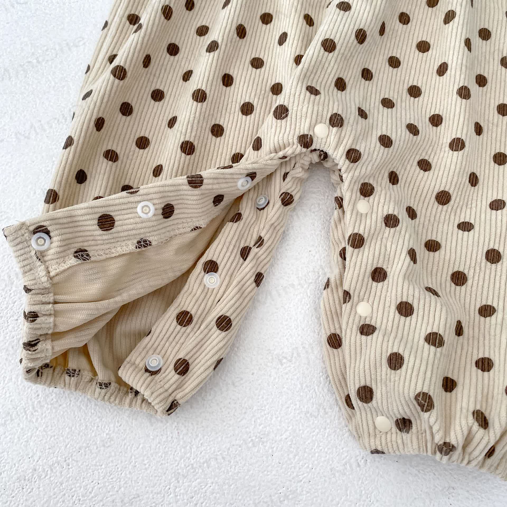 Baby Girl Polka Dot Overalls - image 9