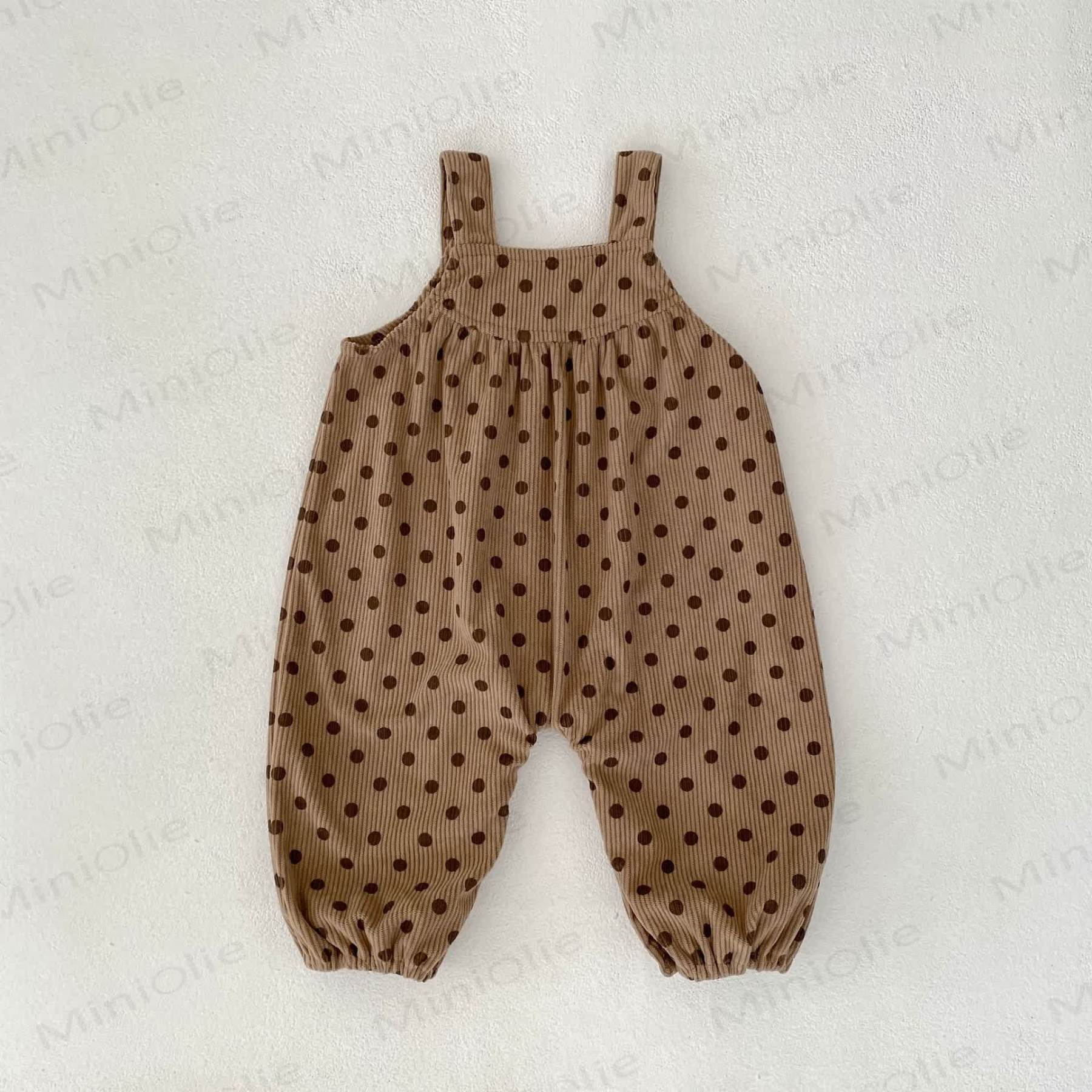 Baby Girl Polka Dot Overalls - image 3
