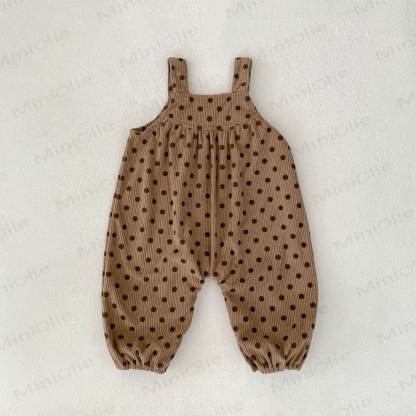 Baby Girl Polka Dot Overalls - image 3