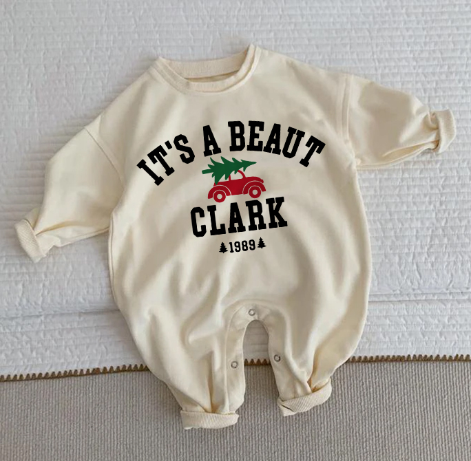 IT'S A BEAUT CLARK 1989 Baby Beige Romper - Beige - 2-3T - image 1