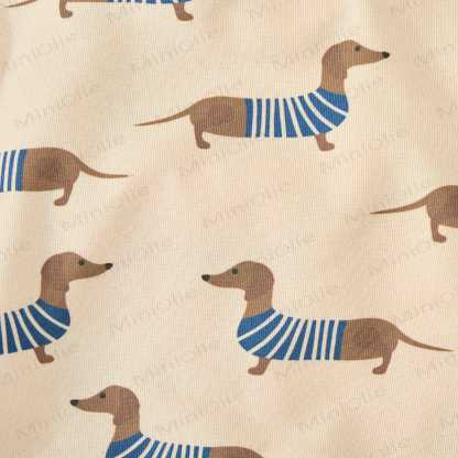 Baby Dachshund 2-piece Beige Set - image 4
